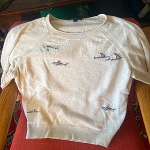 J.Crew shark sweater
